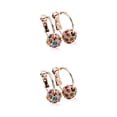 thumbnail image 4 of Sonducket 1 par de pendientes de aro con diamantes de imitación estéticos, pendientes de tuerca para aniversario, fecha de cumpleaños, Type1 NO1, 4 of 6