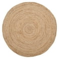 thumbnail image 1 of Safavieh Natural Fiber Round Collection NF801N Handmade Boho Braided Jute Area Rug, 5' x 5' Round, Natural, 1 of 4
