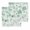 White Fruit Green, variant on Gray Botanical Kitchen Dish Towels for Drying Dishes Set of 3, Watercolor Spring Floral Summer Waffle Weave Microfiber Hand Tea Bathroom Towels Quick Dry & Absorbent Towel 12x12