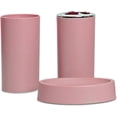 thumbnail image 5 of 6x 6 Piece Bathroom Accessory Set, Toilet Brush, Waste Bin, Soap Dish, Brush Holder Soap Dispenser, Rinse Cup, Pink, 5 of 5