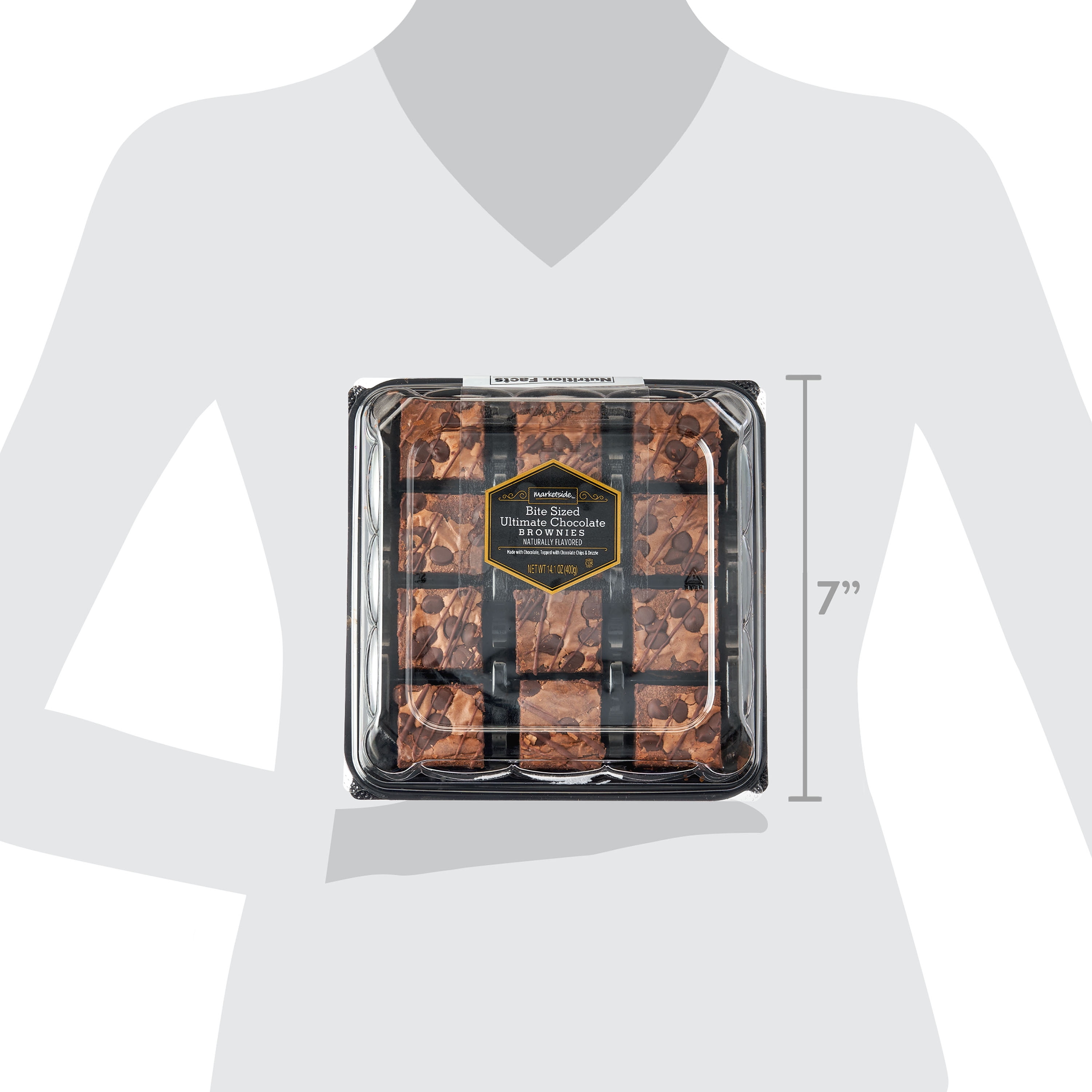 Marketside Bite Sized Ultimate Chocolate Brownies, 14.1 oz (Shelf Stable)
