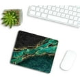 thumbnail image 4 of Black Marble Malachite Mouse Pad Abstract Green Design, NonSlip Rubber Base, 9.5 x 7.9 Inch, Ideal for Office and Gaming, Adds a Unique and Stylish Accent, 4 of 5