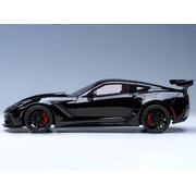 2019 Chevrolet Corvette C7 ZR1 Black with Carbon Top 1/18 Model Car by Autoart