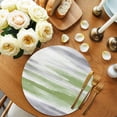 thumbnail image 2 of Sage Green Gray Round 15 Inch Placemats Set of 6, Neutral Abstract White Ombre Texture HeatResistant Non Slip Place Mats for Dining Table, Wipeable Braided Kitchen Table Mats for Housewarming, 2 of 9