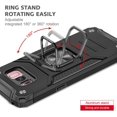 thumbnail image 3 of Galaxy S8 Case, Military Grade Protective Phone Case Cover with Enhanced Metal Ring Kickstand (Support Magnet Mount) Compatible with Samsung Galaxy S8, Black, 3 of 7