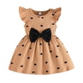 thumbnail image 4 of xfsWaSs Cute Baby Girls Dress 2 Pack Toddler Summer Dresses Ruffle Sleeveless Casual Sundress With Bowknot Baby Girl Beach Dress Sundresses 2-3 Years, 4 of 9