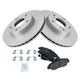 thumbnail image 2 of TRQ Front Premium Ceramic Brake Pad & Coated Rotor Kit w/Fluids for Civic BKA24078, 2 of 6