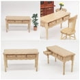 thumbnail image 4 of Milisten Miniature Classroom Desk Model Mini House Simulation Table Wood Furniture, 4 of 6
