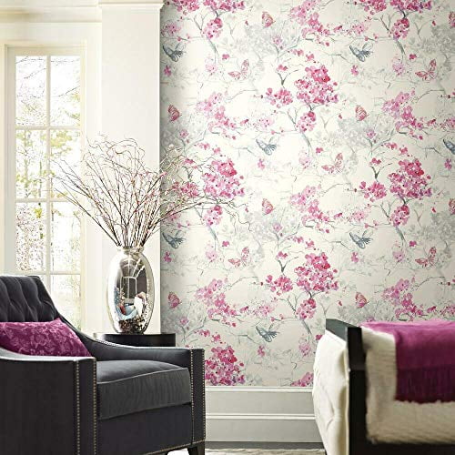 RoomMates Papier Peint Autocollant Fleurs de Cerisier Printemps