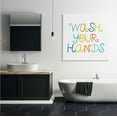 thumbnail image 2 of Stupell Industries Whimsical Kids Bathroom Phrase Wash Your Hands Rules Typography Painting Gallery Wrapped Canvas Print Wall Art, 36 x 36, 2 of 6