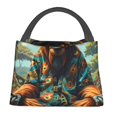 thumbnail image 1 of Disketp Forest Meditating Gorilla Bolsa Térmica Estampada, Bolsa Térmica Aislante para Almuerzo, Playa y Campamento, 1 of 6