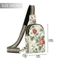 thumbnail image 2 of FORMRS Womens Crossbody Sling Bag Travel Daypack Shoulder Chest Backpack, Red Floral Pattern, 2 of 7