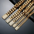 thumbnail image 3 of 12mm-22mm Hip Hop Miami Cuban Link Chain Real Gold Plated Full 5A Zircon Jewelry, 3 of 8
