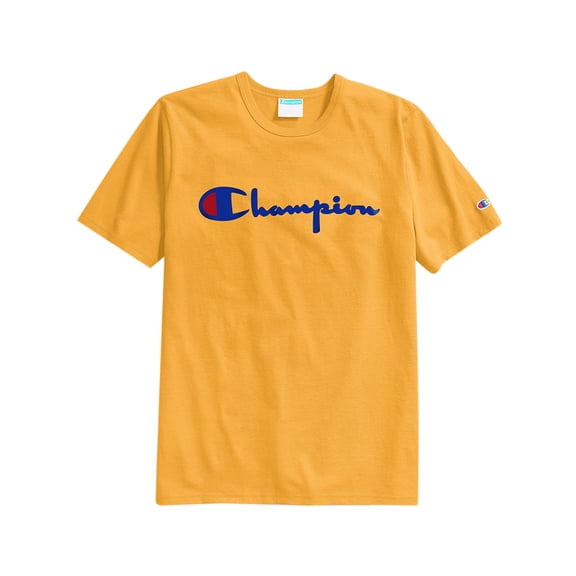 Champion Heritage T Script Logo Mens Active Shirts & Tees Size L, Color: Gold