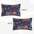 thumbnail image 4 of Bingfone Fire Truck 1 Standard Size Pillowcase, Long Staple Pure Cotton Envelope Closure Pillow Cover,20"X30", 4 of 9