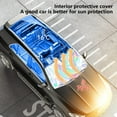 thumbnail image 4 of 2024 New Portable Car Sunshade Summer Front Windshield Sunshade Car Thermal Insulation Sunscreen Foldable Ring Sunshade Car SUV Trucks Universal, 4 of 7