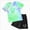 T68-Green, variant on 11-12 Years Teen Baby Girl Fall Winter Tie Dye Set Cap Sleeve T Shirt And Elastic Waist Shorts 2 Piece Clothing Sets Girls Green Tracksuit