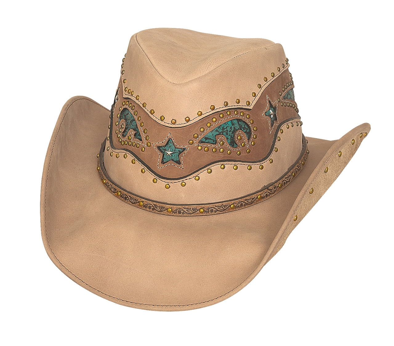 Bullhide Worth It Leather Studded Western Hat