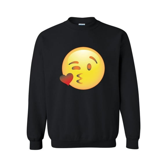 MmF - Women Sweatshirts and Hoodies, up to Size 5XL - Emoji Winky Face