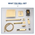 thumbnail image 3 of Boyel Living 10 inches Shower System Wall Mount 3-Function Single Shower Rain System Handheld Shower Gold, 3 of 10