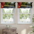 thumbnail image 2 of LALILO Kitchen Curtain Valance Autumn Tree Leaf Trees Autumn Rod Pocket Window Curtain 52"x 18" Set of 2, 2 of 7