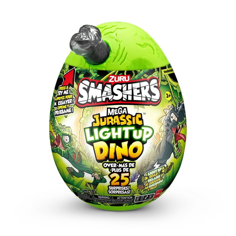 Smashers Mega Jurassic Light Up Dino Egg with Over 25 Surprises (T-Rex)  $14.49 (Reg. $27) - Lowest price in 30 days - Fabulessly Frugal