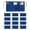 Blue, variant on Utopia Wear 12 Pack Server Aprons with 3 Pockets, Waiter and Waitress Waist Aprons for Women with Pockets, Men Short Aprons Black