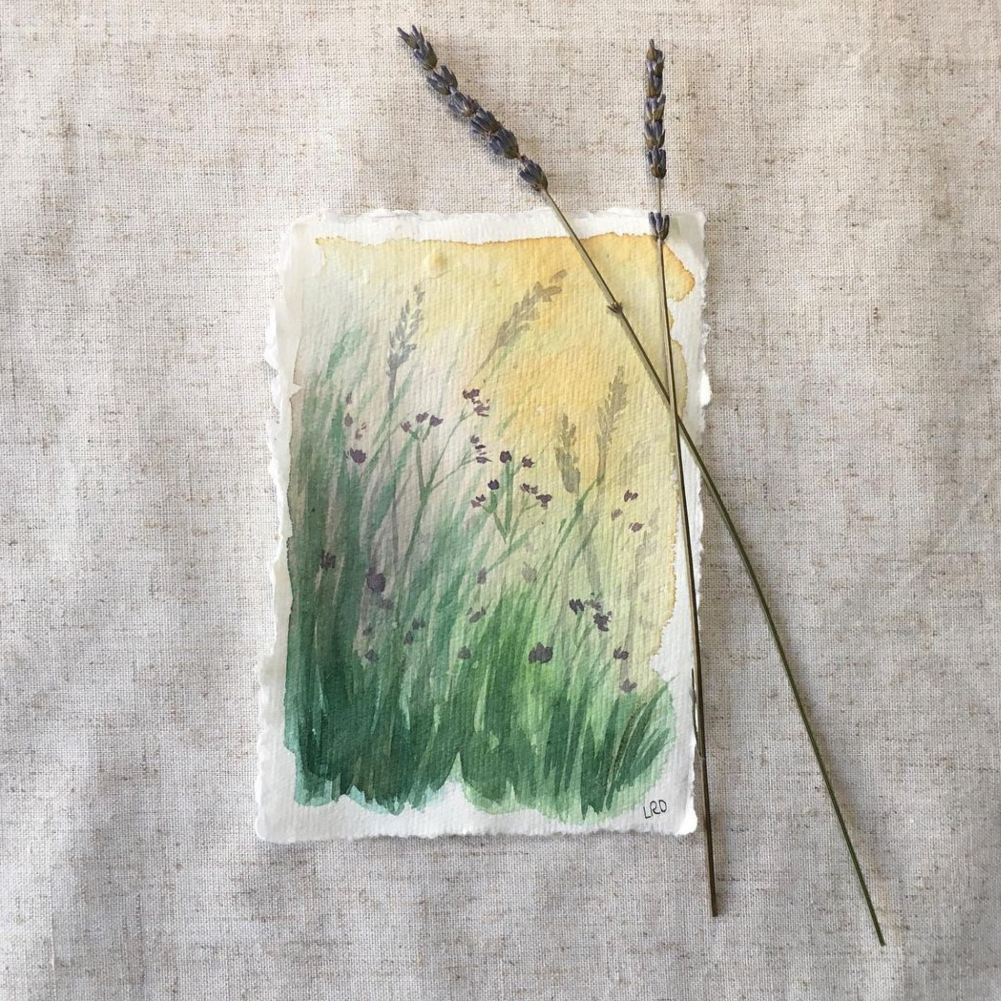 Leather Village - Handmade Cotton Watercolor Paper - 8 x 6 - 200 GSM - Offwhite