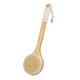 thumbnail image 1 of Bamboo Long Handle Bath Brush with Lanyard Non-Slip Ergonomic Grip Dry Body Scrubber Back Rubbing, 1 of 5
