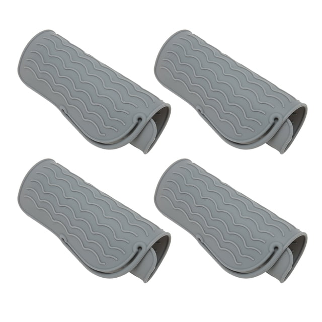 Alfombrilla resistente al calor almohadilla alisadora resistente al calor silicona segura rectangular evita resbalones ligera 4 piezas para plancha plana ANGGREK Otros