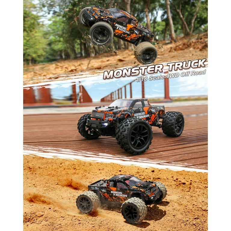 HAIBOXING 1:18 Scale All Terrain RC Car 18859, 36 KPH High Speed 4WD  Electric Vehicle with 2.4 GHz Remote Control, 4X4 Waterproof Off-Road Truck  with