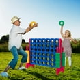 thumbnail image 3 of Gymax Jumbo 4-to-Score Game Set 4 in A Row Kids Adults w/ 42 Jumbo Rings, 3 of 10