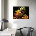 thumbnail image 4 of Nawypu  Kitchen Canvas Wall Art Fruit Picture Various Fresh Fruits Vegetable Painting Prints for Kitchen Restaurant Dining Room Decor Framed, 4 of 5