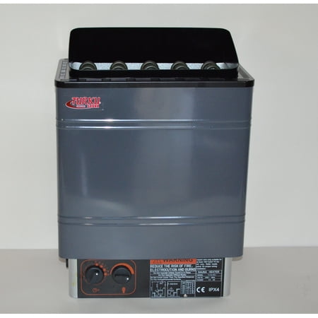 TU60WD-I - 6KW RESIDENTIAL FIRMER BODY STRUCTURE TURKU WET & DRY 220V 240V ELECTRIC SAUNA SPA HEATER STOVE WITH BUILT-IN CONTROLLER FOR TRADITIONAL SAUNAS