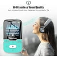 Timoom MP3 Player 32GB Bluetooth 5.0 with Clip Lossless Sound with FM Radio, Portable HiFi MP3