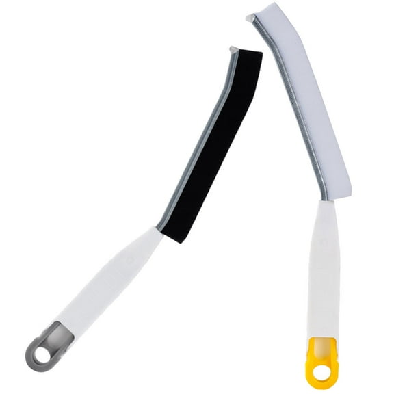 Tineasur 2Pcs Groove Cleaning Brush for Cleaning Narrow Spaces with Comfortable Grip