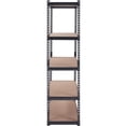 thumbnail image 7 of Commercial-Grade 5-Shelf Storage Unit, 2000 lbs Load Bearing, Black Metal Rack for Garage, Pantry, Laundry Room, 36 x 18 x 72 Inches, 7 of 7