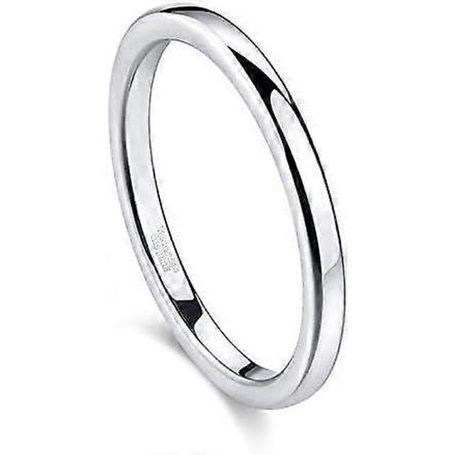 2mm 4mm 6mm Tungsten Wedding Bands Ring for Women Men Rose Gold/Silver/Gold/Black Polished Slim Engagement Promise Rings Comfort Fit Size 4-13
