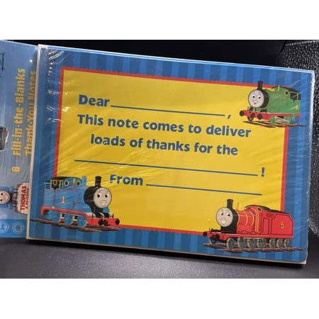Thomas The Tank Fill In The Blanks Thank You Notes 8 Ct