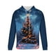 thumbnail image 5 of Sudadera con capucha para hombre, estilo casual, con cuello redondo, estampado de árbol de Navidad, manga larga, blusa de poliéster, 5 of 5