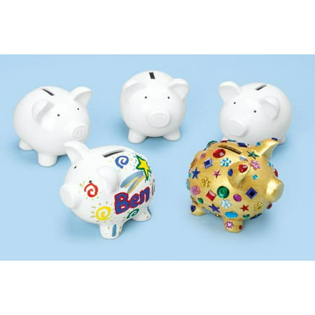 Colorations Decorate A Piggy Bank - Set of 12 (Item #