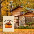 thumbnail image 2 of Thankful,grateful Large Garden Flag Durable Turkey Autumn Pumpkins Camper Decorations, Cartoon Cute Thanksgiving Day Double-Side Garden Flags for Outdoor Backyard Porch Deco, 28x40 Inches, 2 of 6