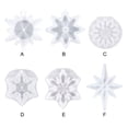 thumbnail image 3 of maskred Snowflake Molds Pendant DIY Craft Tree Mirror Handmade Ornament Mold New Year Present Resin Mould Flexible Casting Type 1 1Set, 3 of 6