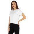 thumbnail image 4 of Inkmeso T-shirt à Épaules Tombantes et Col Rond pour Femmes, Coupe Décontractée pour l'Été, 4 of 7