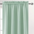 thumbnail image 3 of Blackout Curtains Small Window Curtains Darkening Window Curtain Panels, Soundproof Curtains,Rod Pocket Thermal Insulated Solid Drapes for Bedroom Living Room Green 42*54in, 3 of 7