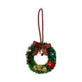 thumbnail image 2 of Leodye Mini Artificial Christmas Wreaths Ornaments, Dollhouse Miniature Christmas Wreath Doll House Mini Xmas Wreath for Dollhouse Door Windows Christmas Tree Decoration, 2 of 6