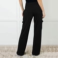thumbnail image 3 of JUSLIO Women Pants Fitness Fashion Casual Loose with Pockets Wide Leg Pants, 3 of 9