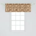 thumbnail image 2 of Ambesonne Snail Valance Pack of 2, Marine Mollusk Grunge Pattern, 54"X18", Pale Brown and White, 2 of 4