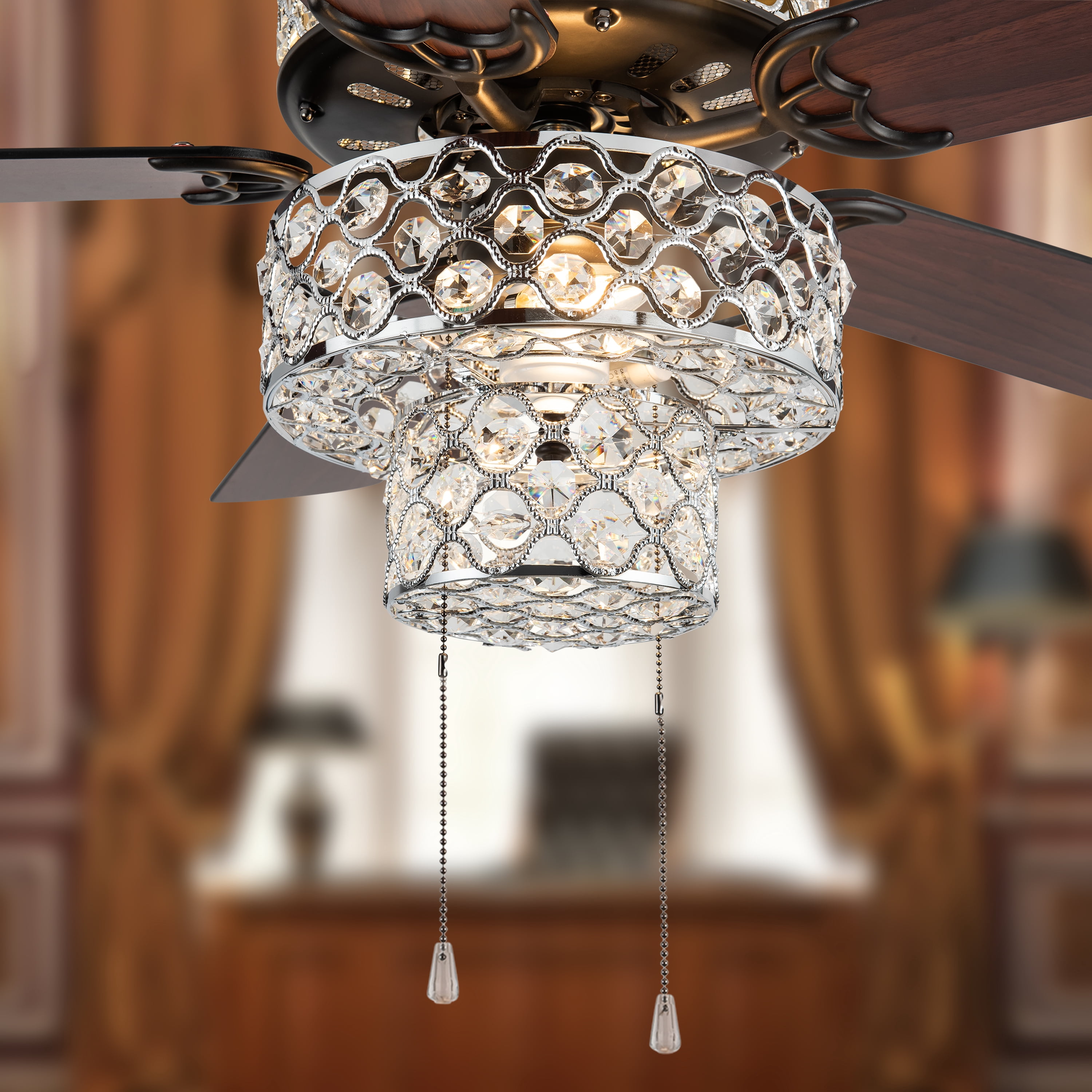 River of Goods 52″ Triple Crown LED Ceiling Fan with Light Sansujyuku sansujyuku.com