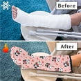 thumbnail image 7 of COEQINE Panda Leg Cast Covers Broken Leg Shower Cast Cover Wound Care Supplies Washable Cast and Bandage Protector Soft Fabric Leg Plaster Sleeve for Women Teen Girls Large, 7 of 7
